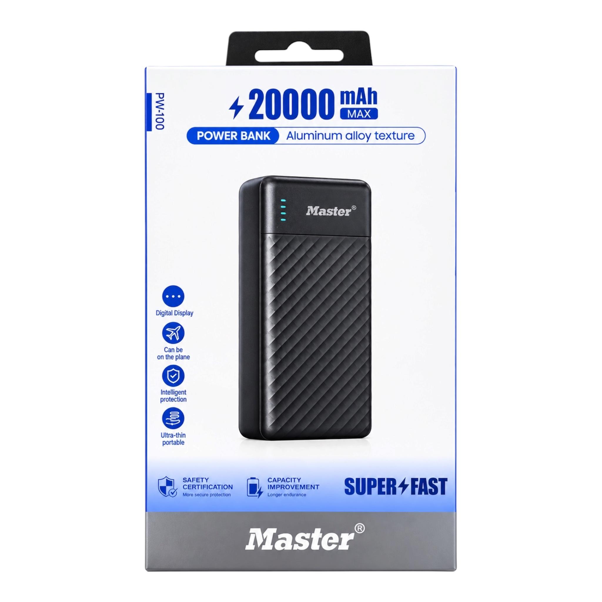 Power Bank master super fast 20000 mAh