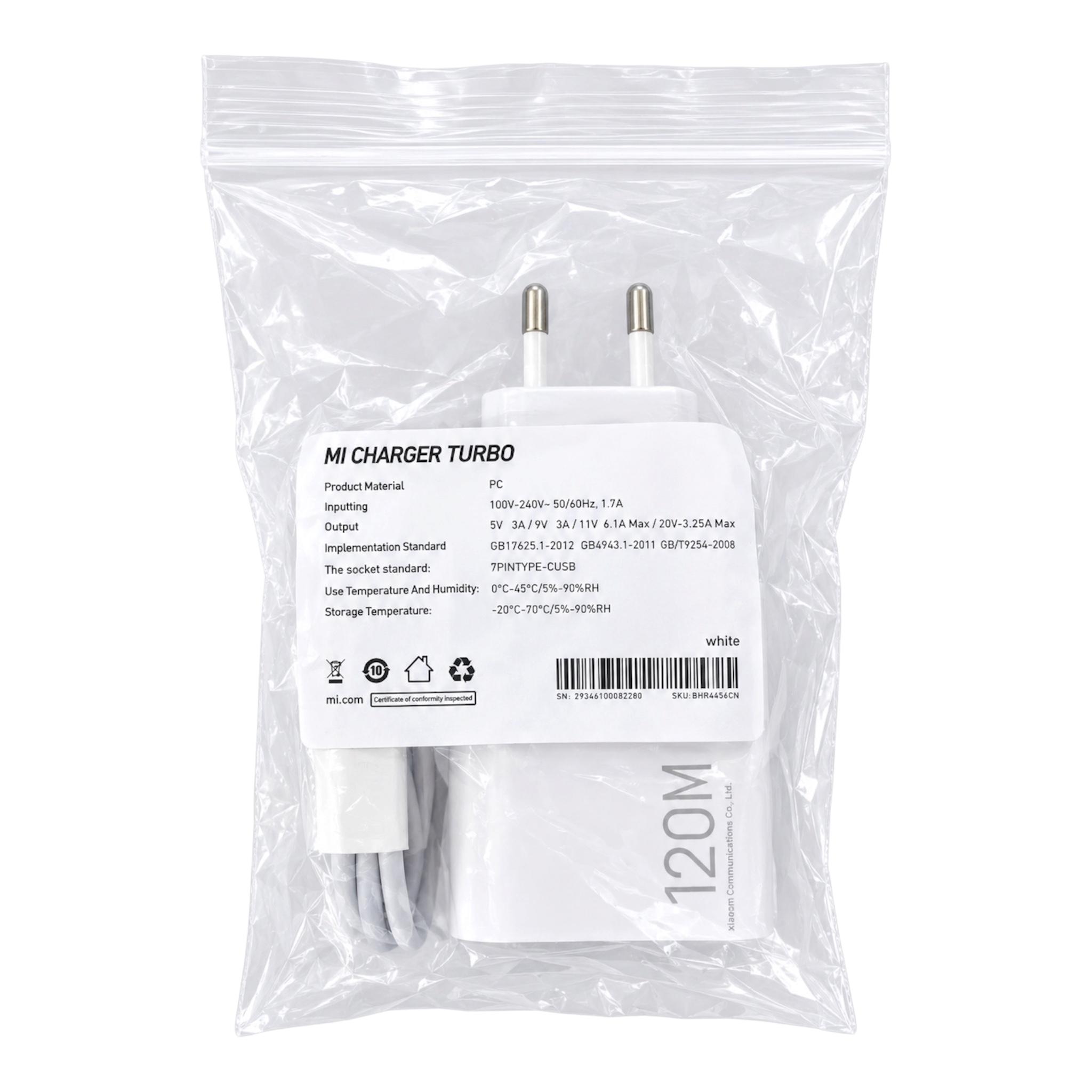 Chargeur super vooc 120w fast charge